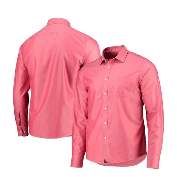UNTUCKit MLB Series Boston Red Sox Cotton Wrinkle Free Button Down Shirt - Picture 1 of 11